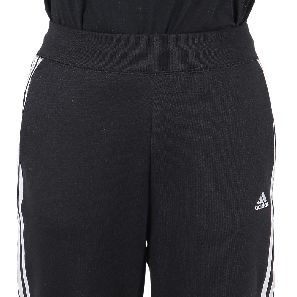 アディダス（adidas）（レディース）エッセンシャルズ プラス スリーストライプス フレンチテリーテーパードパンツ KVF84-JF1416