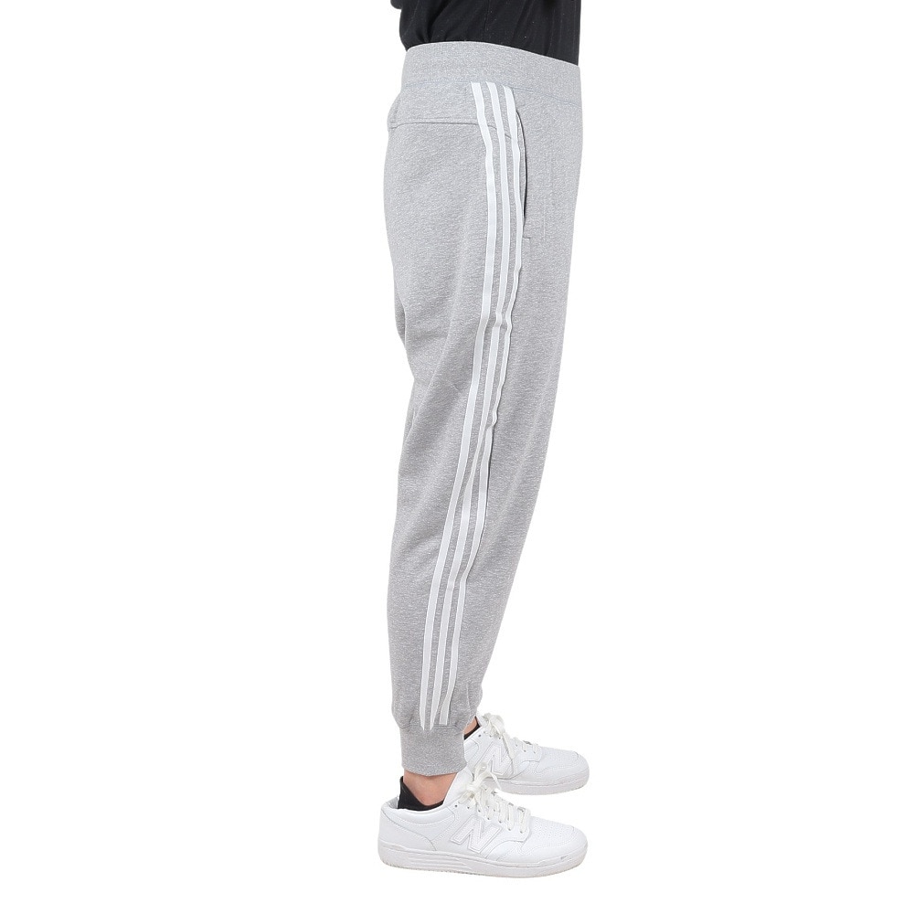 アディダス（adidas）（レディース）エッセンシャルズ プラス スリーストライプス フレンチテリーテーパードパンツ KVF84-JF1418