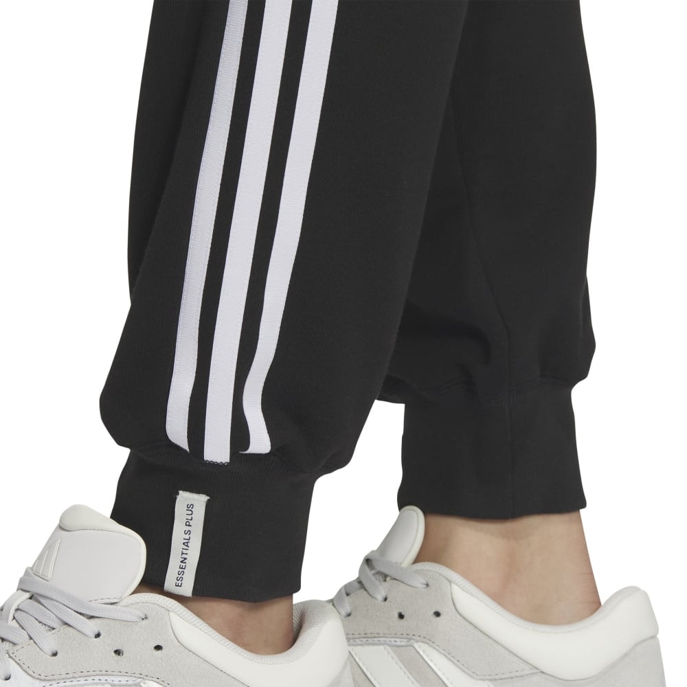 アディダス（adidas）（レディース）エッセンシャルズ プラス スリーストライプス フレンチテリー テーパードパンツ JUP42-JW4491
