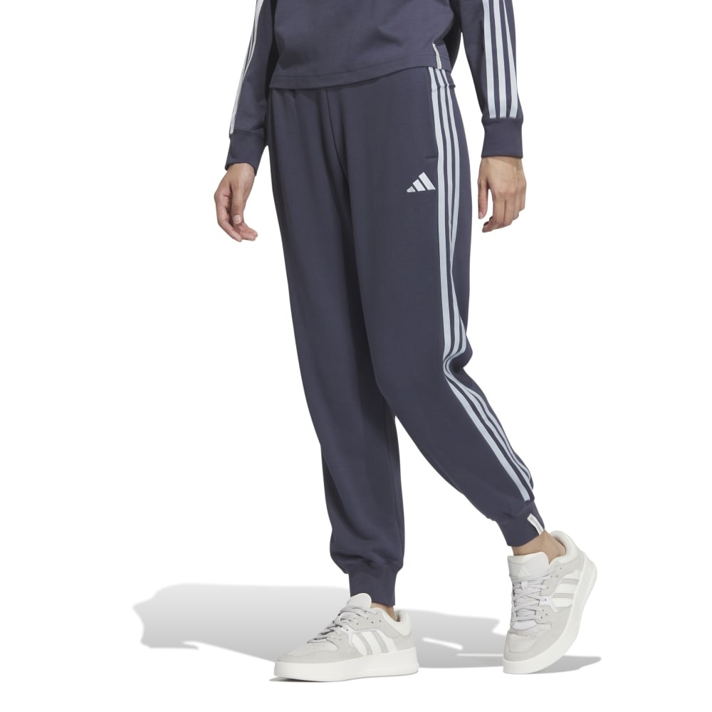 アディダス（adidas）（レディース）エッセンシャルズ プラス スリーストライプス フレンチテリー テーパードパンツ JUP42-JW4494