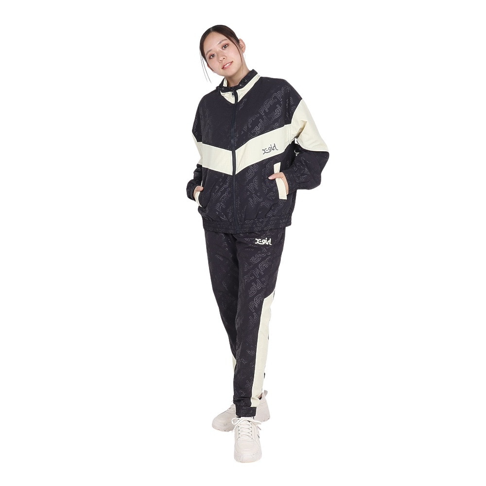 エックスガール（X-gir）（レディース）EMBOSSED WIND UP パンツ 158246031011-CHARCOAL