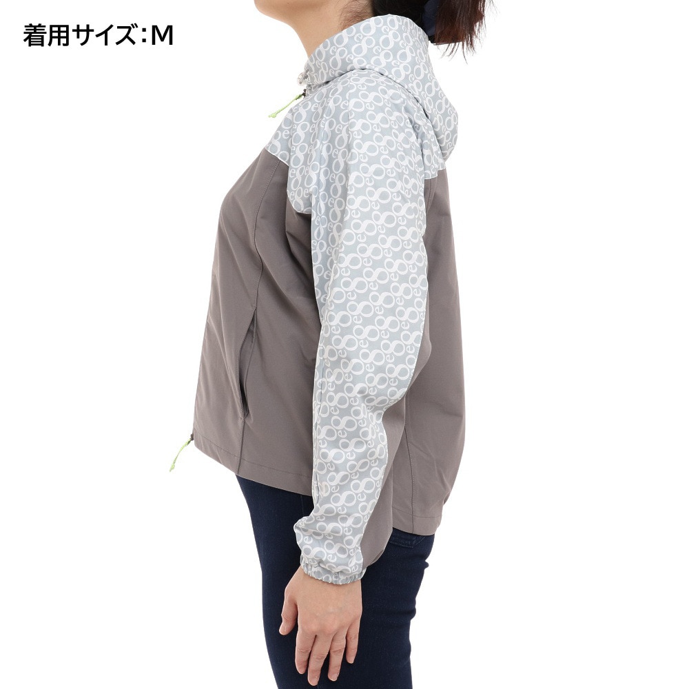 ウィッテム（HUITIEME）（レディース）総柄フルジップパーカー 192-57910-013