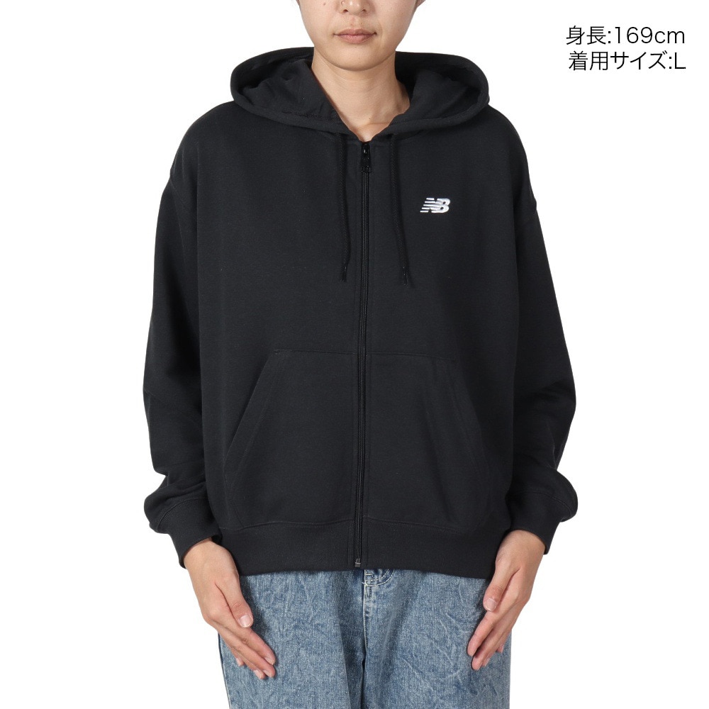 ニューバランス（new balance）（レディース）SE フレンチテリー フルジップ パーカー WJ41501BK