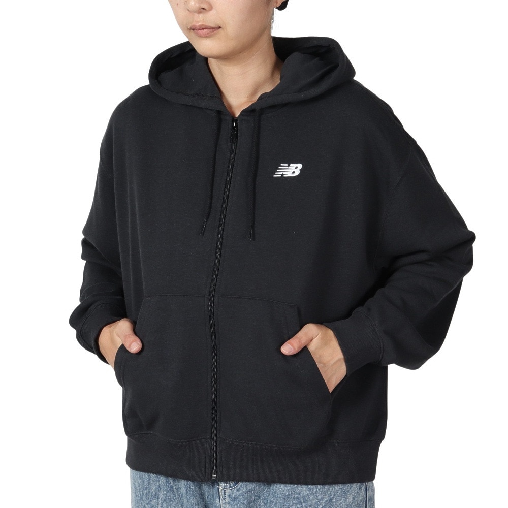 ニューバランス（new balance）（レディース）SE フレンチテリー フルジップ パーカー WJ41501BK