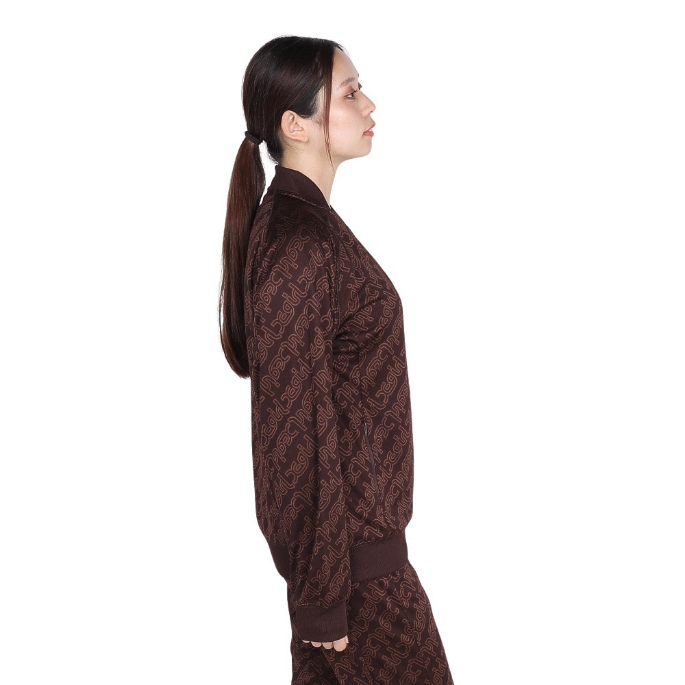 エックスガール（X-gir）（レディース）JACQUARD TRACK ジャケット 158246021009-BROWN