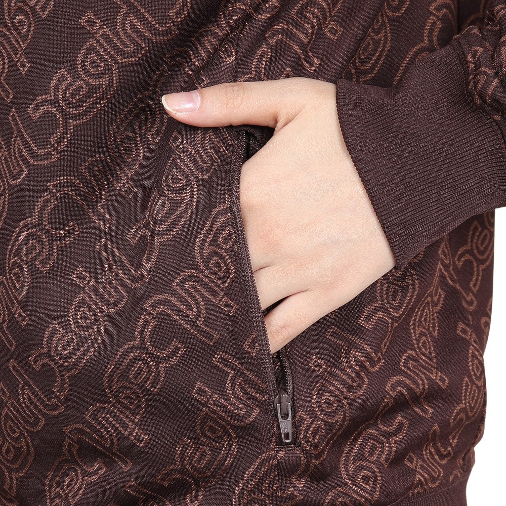 エックスガール（X-gir）（レディース）JACQUARD TRACK ジャケット 158246021009-BROWN