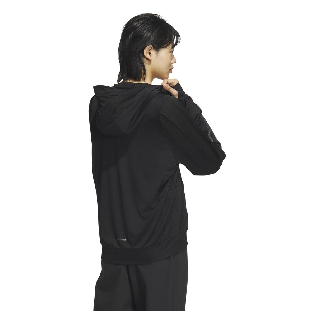 アディダス（adidas）（レディース）UVニット フルジップフーディー KQD90-JP0032