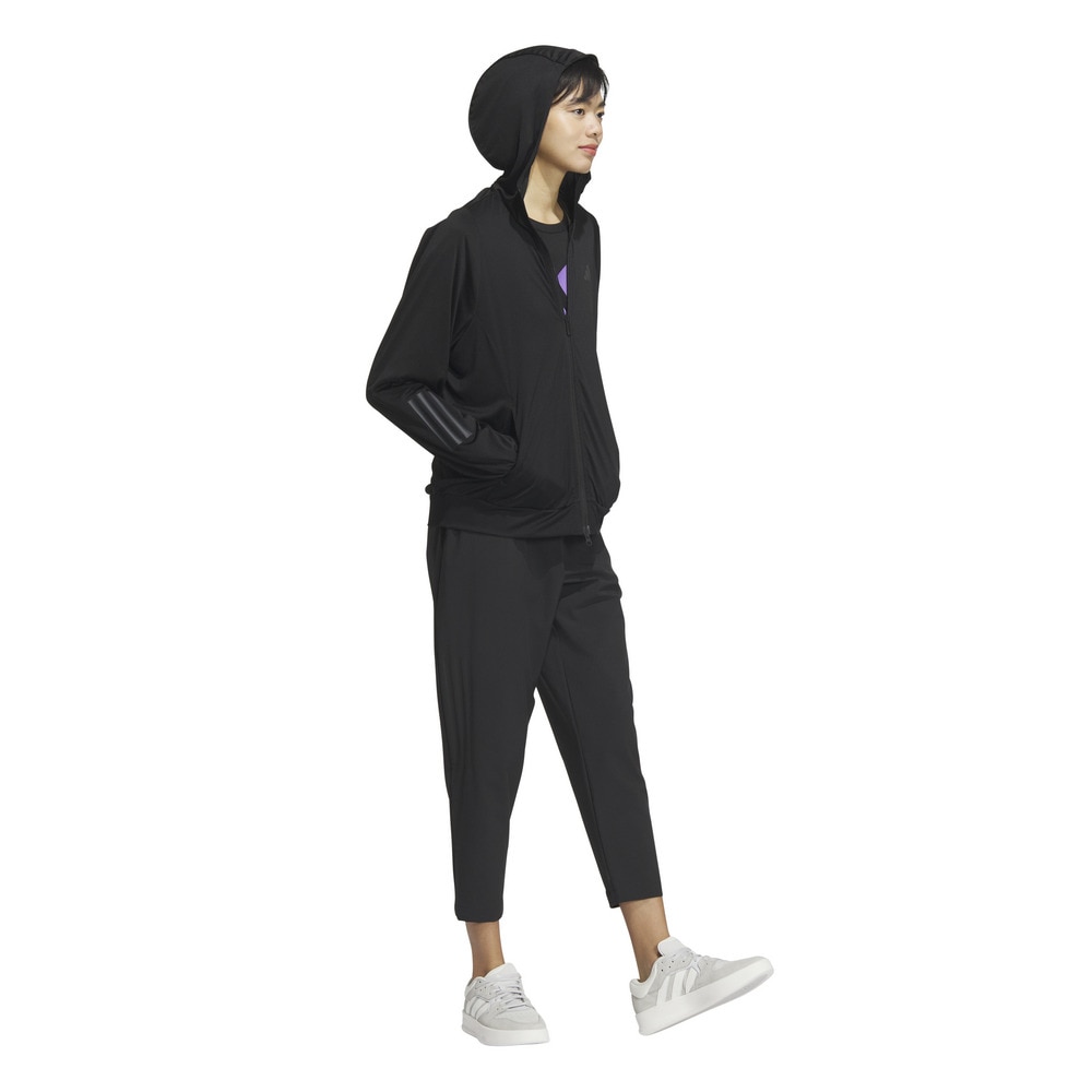 アディダス（adidas）（レディース）UVニット フルジップフーディー KQD90-JP0032