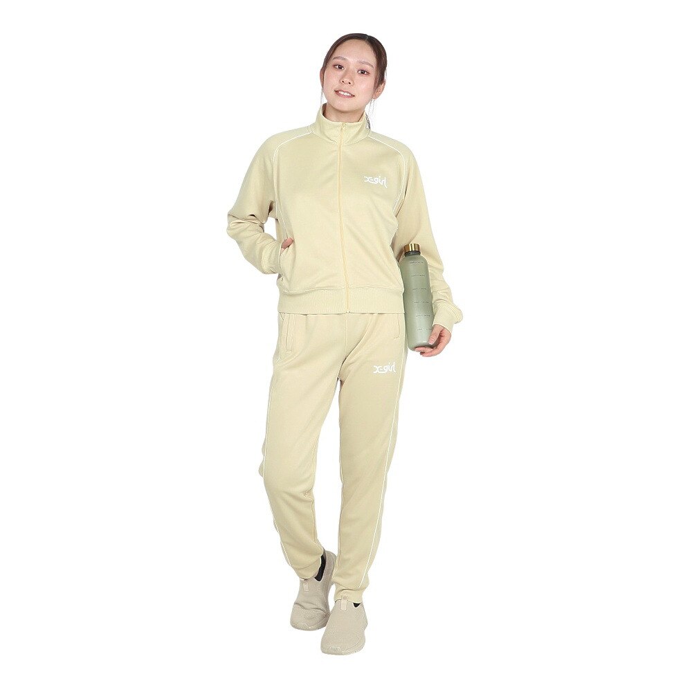 エックスガール（X-gir）（レディース）ショート トラック ジャケット 155251021004-LT YELLOW