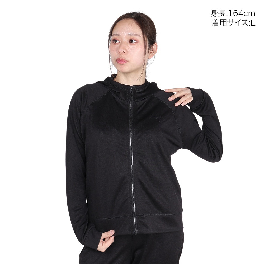 プーマ（PUMA）（レディース）ESS CHM フーデッドジャケット 686923 01 BLK