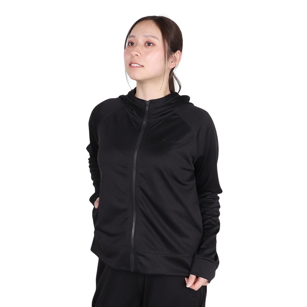 プーマ（PUMA）（レディース）ESS CHM フーデッドジャケット 686923 01 BLK