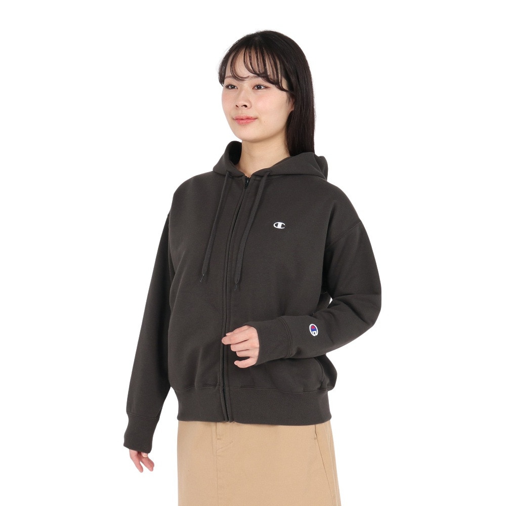 チャンピオン（CHAMPION）（レディース）テリー ジップ フード スウェット パーカー CW-BS101 055