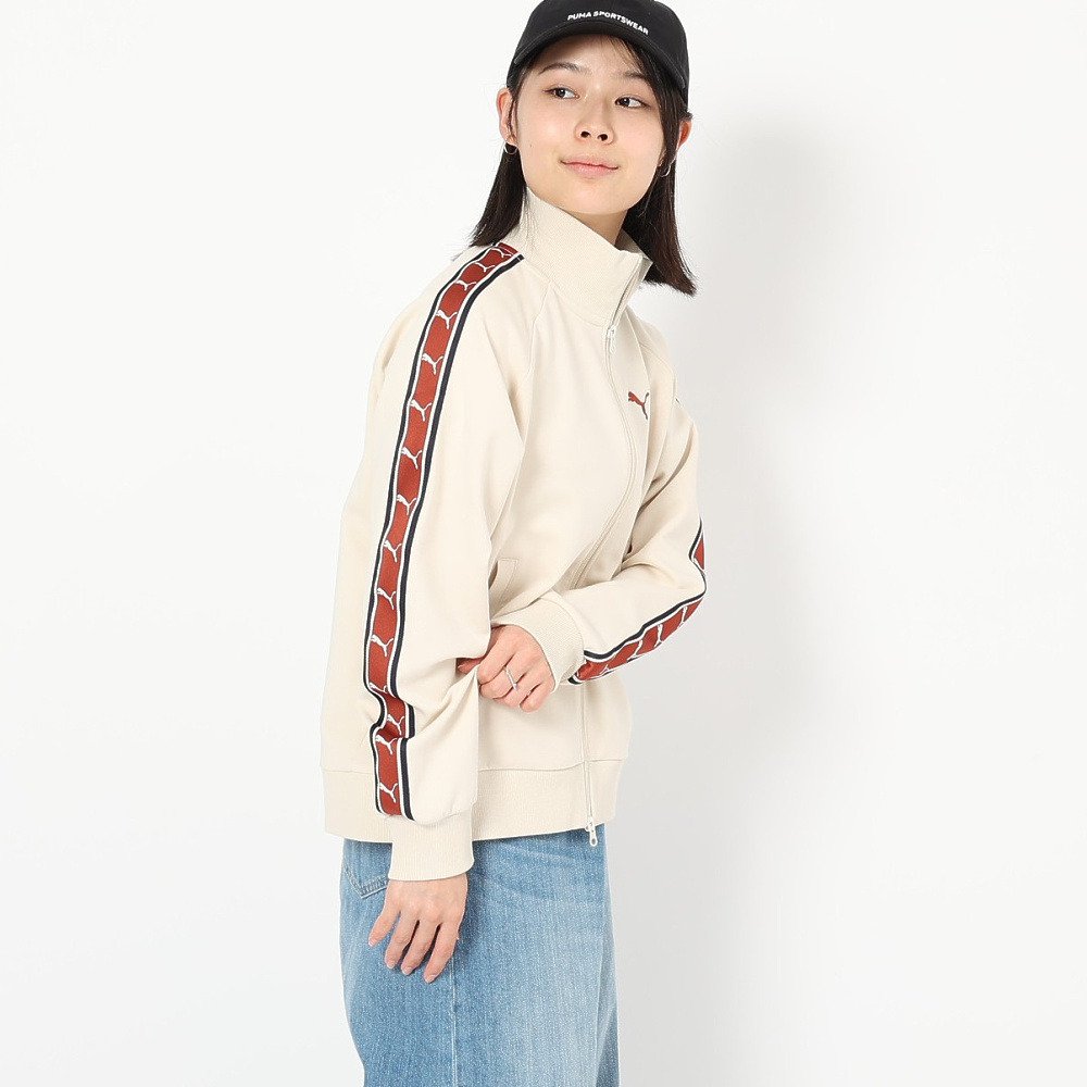プーマ（PUMA）（レディース）ESS エレベーテッド テープ トラック スウェットジャケット 693757 87 OWHT