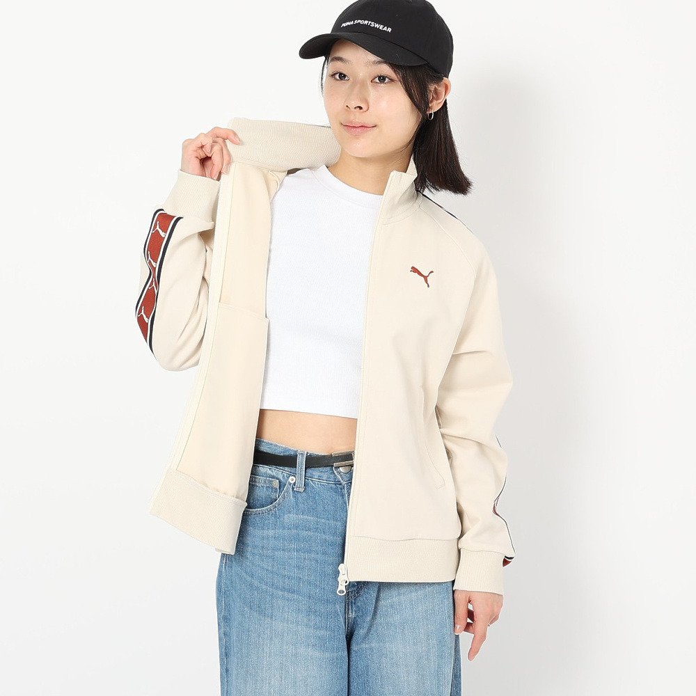 プーマ（PUMA）（レディース）ESS エレベーテッド テープ トラック スウェットジャケット 693757 87 OWHT
