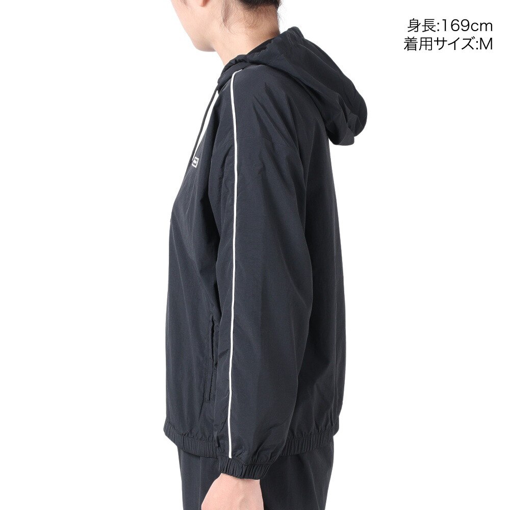 ニューバランス（new balance）（レディース）パーカー レディース トリコットウインドジャケット AWJ33514BK
