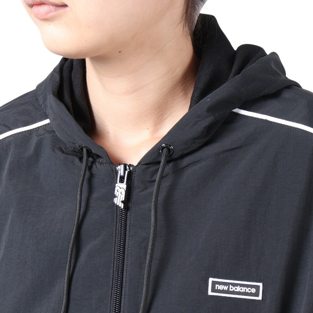 ニューバランス（new balance）（レディース）パーカー レディース トリコットウインドジャケット AWJ33514BK