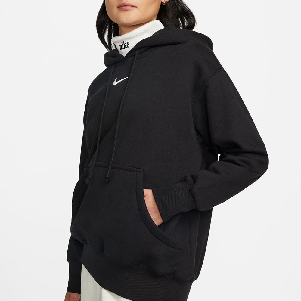 ナイキ（NIKE）（レディース）スポーツウェア フェニックス フリース オーバーサイズド プルオーバー パーカー DQ5861-010