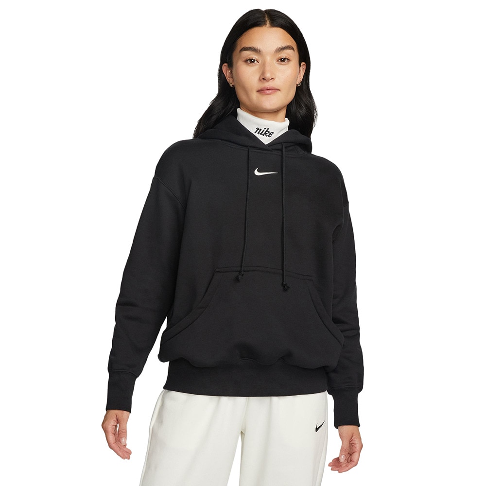 ナイキ（NIKE）（レディース）スポーツウェア フェニックス フリース オーバーサイズド プルオーバー パーカー DQ5861-010