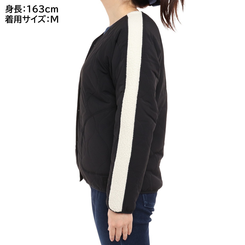ウィッテム（HUITIEME）（レディース）ノーカラーキルティングジャケット 192-57012-019