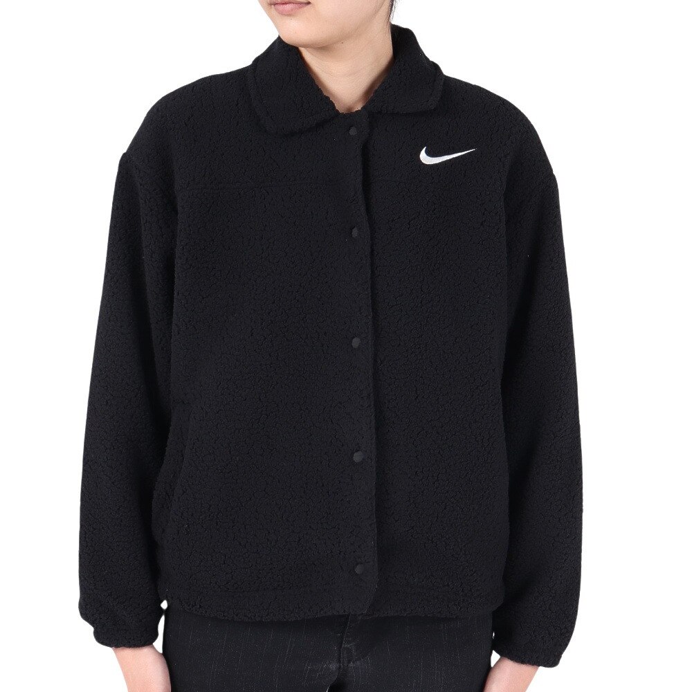 ナイキ（NIKE）（レディース）カラード ハイパイル ジャケット FB8708-010