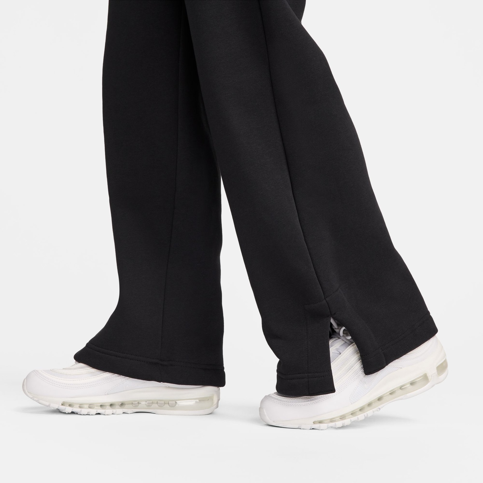 ナイキ（NIKE）（レディース）スポーツウェア フェニックス フリース ハイウエスト ワイドレッグ スウェットパンツ DQ5616-010