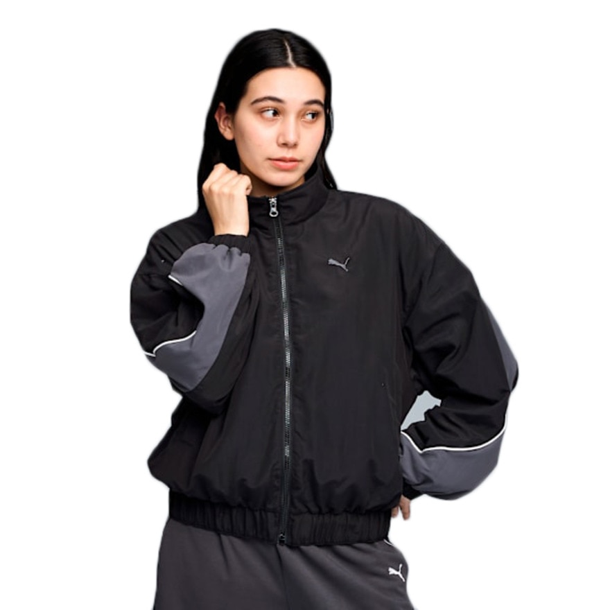 プーマ（PUMA）（レディース）CORE HERITAGE ラインド ウーブンジャケット 690171 01 BLK