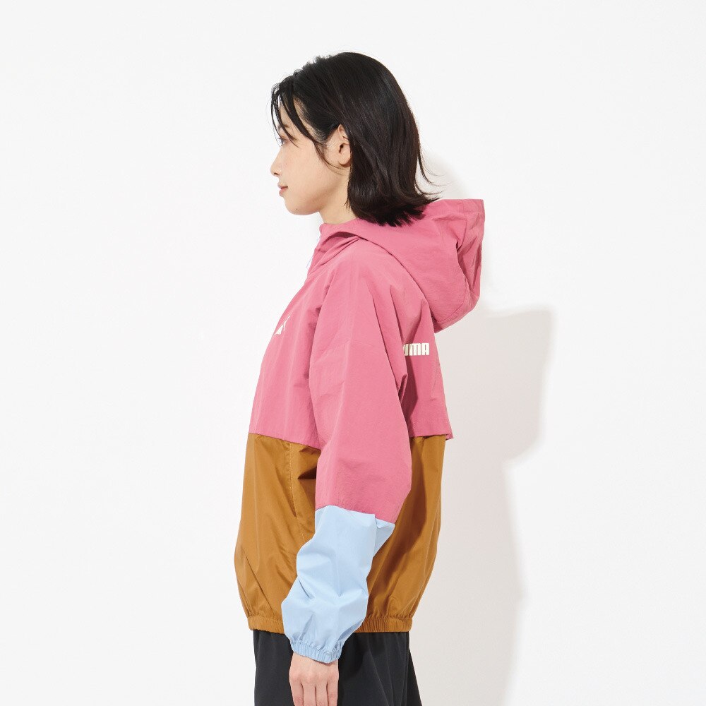 プーマ（PUMA）（レディース）撥水 アウター ウィンドブレーカー カラーブロック 672286 45 PNK スポーツ用品はスーパースポーツゼビオ