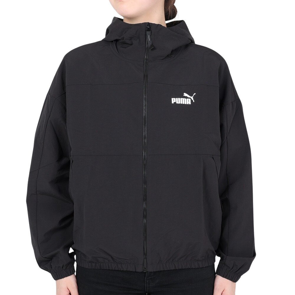 プーマ（PUMA）（レディース）リラックス フーデッド ウィンドブレーカー 678351 01 BLK