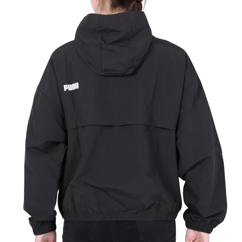 プーマ（PUMA）（レディース）リラックス フーデッド ウィンドブレーカー 678351 01 BLK