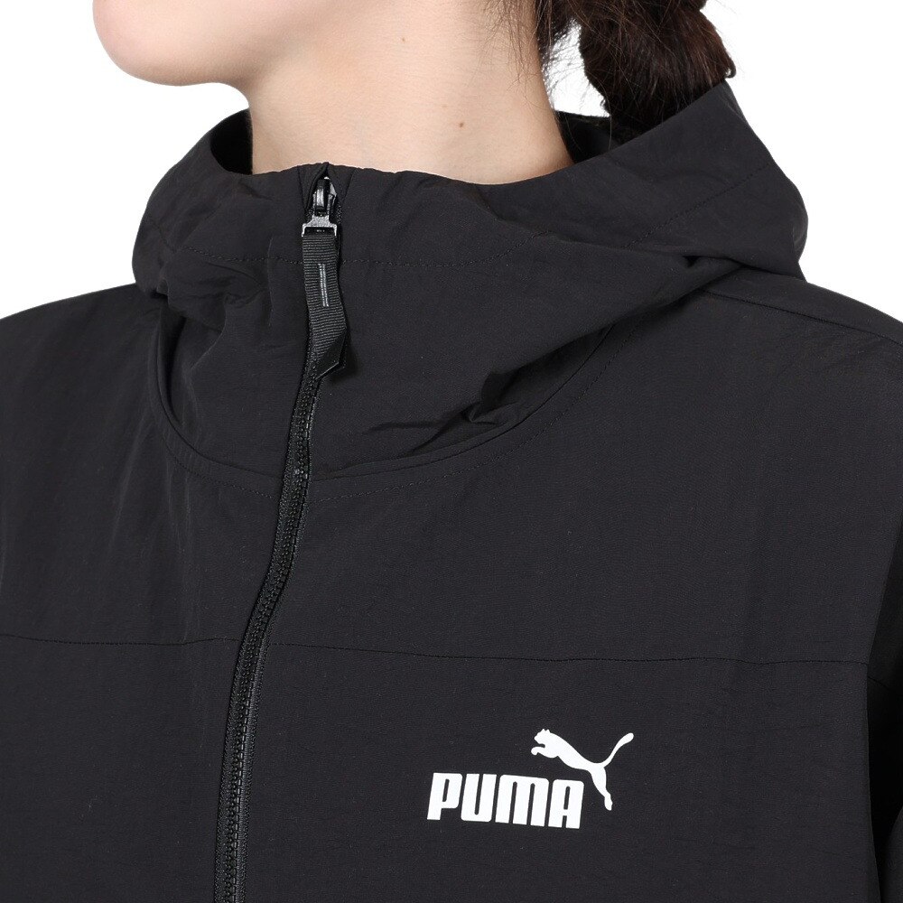 プーマ（PUMA）（レディース）リラックス フーデッド ウィンドブレーカー 678351 01 BLK