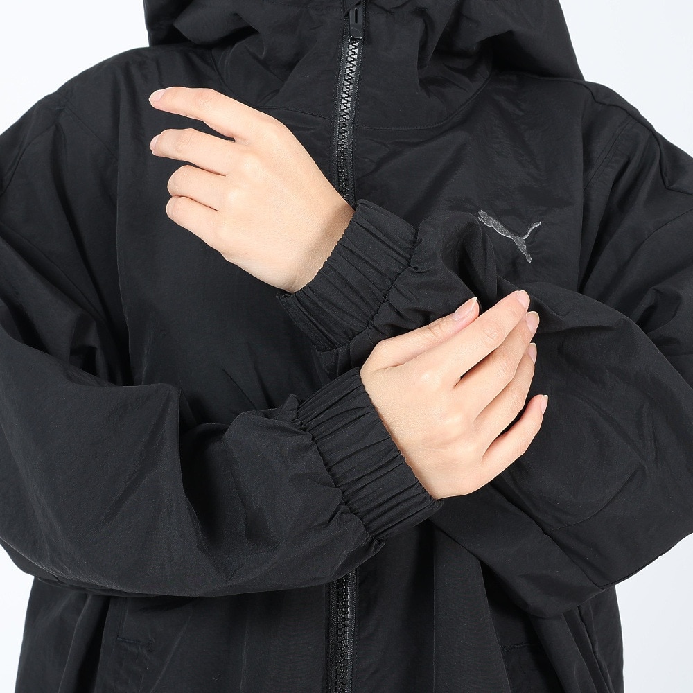 プーマ（PUMA）（レディース）ウィンドブレーカー NON LINED ウーブン ジャケット 674932 01 BLK 撥水 黒 ブラック