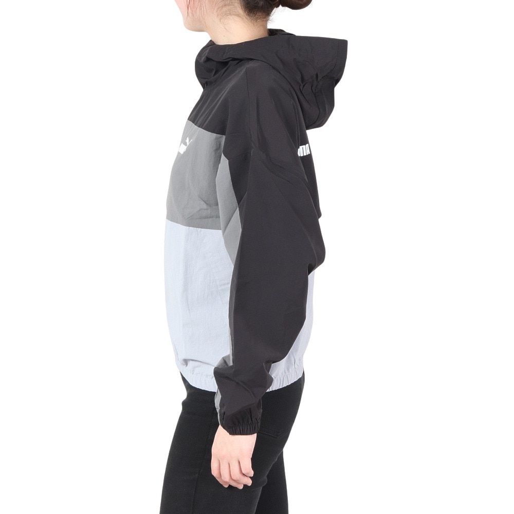 プーマ（PUMA）（レディース）ウインドブレーカージャケット リラックス フーデッド 678351 52 BLK