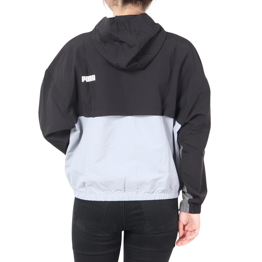 プーマ（PUMA）（レディース）ウインドブレーカージャケット リラックス フーデッド 678351 52 BLK