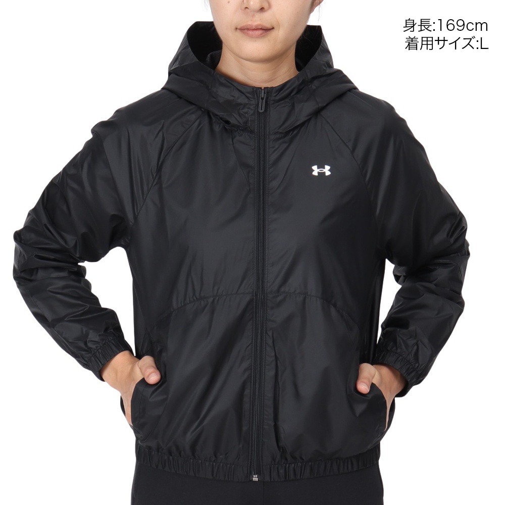アンダーアーマー（UNDER ARMOUR）（レディース）スポーツ ウインドブレーカー フルジップ ジャケット 1382698 001
