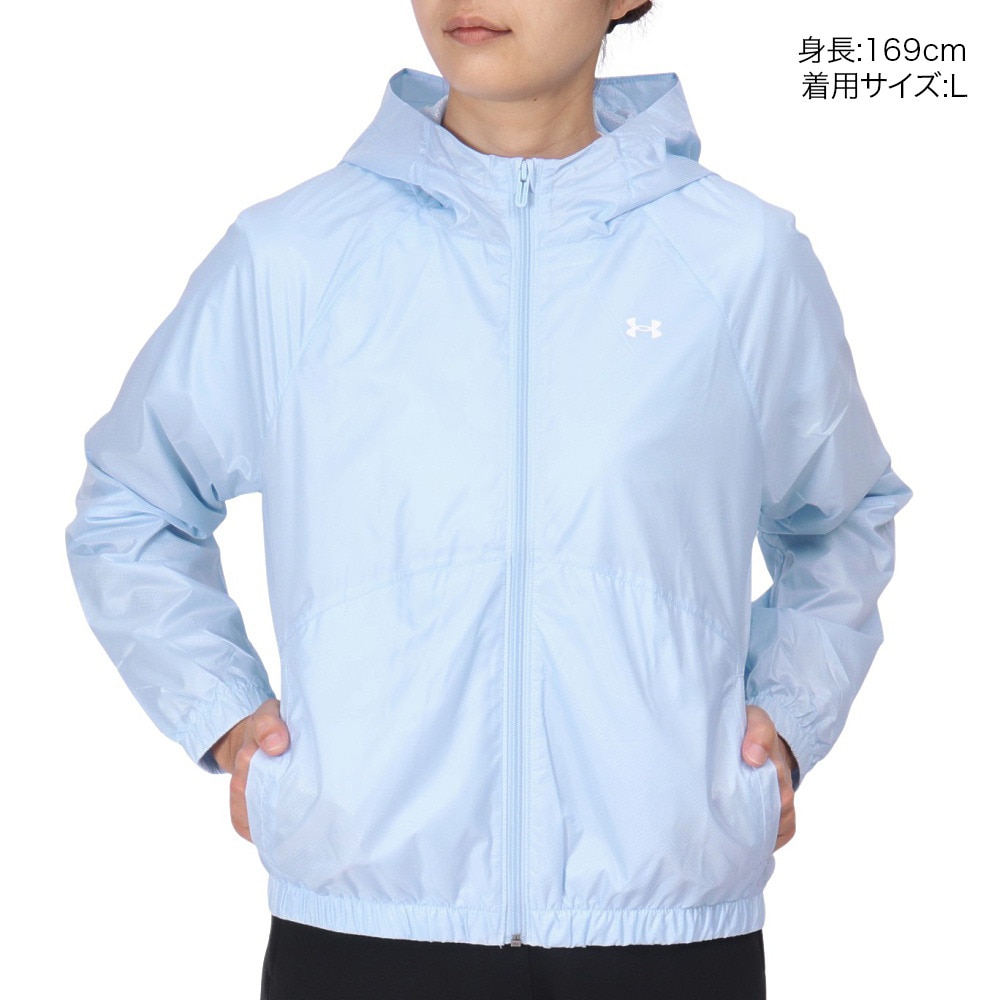 アンダーアーマー（UNDER ARMOUR）（レディース）スポーツ ウインドブレーカー フルジップ ジャケット 1382698 464