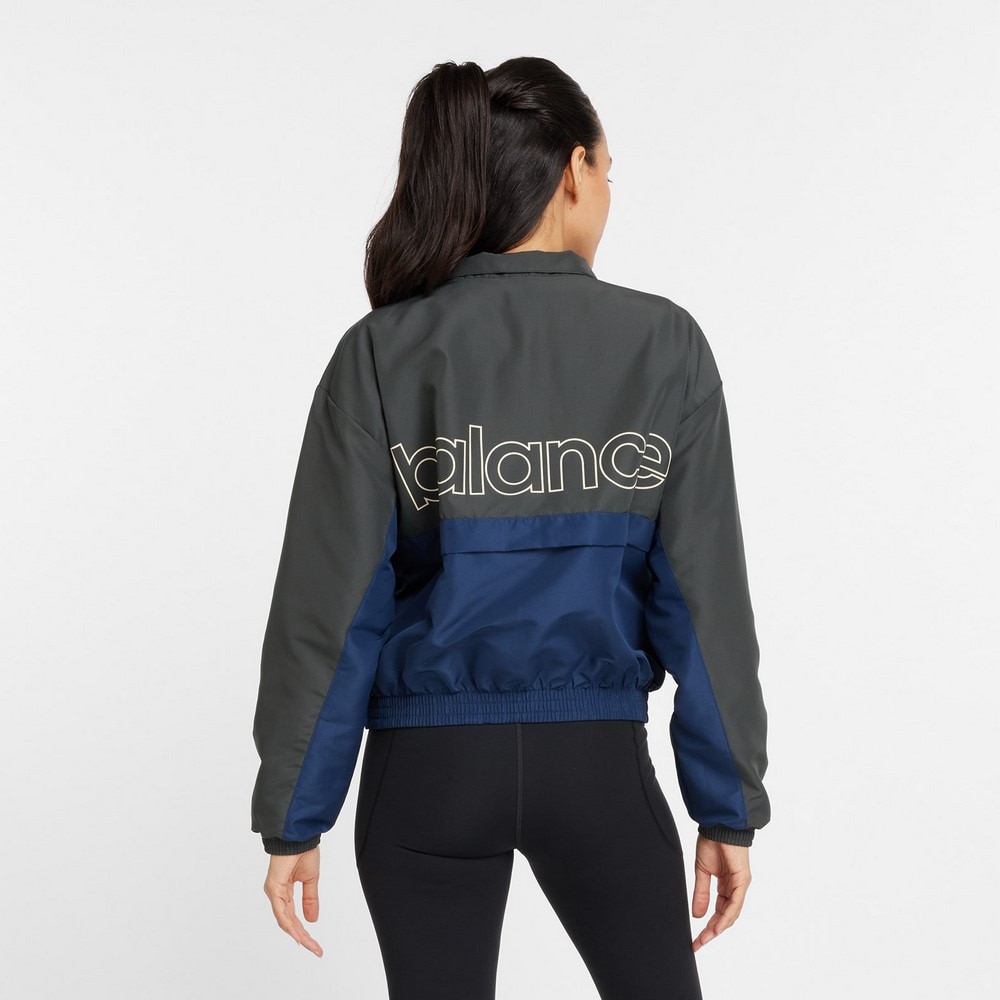ニューバランス（new balance）（レディース）Seasonal ラインドウーブン トリコット ジャケット WJ43518BM
