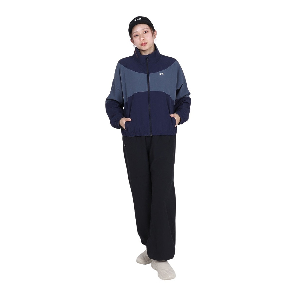 アンダーアーマー（UNDER ARMOUR）（レディース）ライバル ウーブン ジャケット 1389631 410
