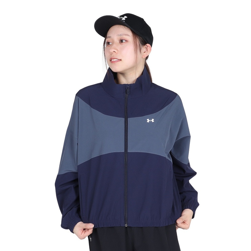 アンダーアーマー（UNDER ARMOUR）（レディース）ライバル ウーブン ジャケット 1389631 410