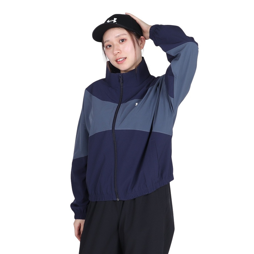 アンダーアーマー（UNDER ARMOUR）（レディース）ライバル ウーブン ジャケット 1389631 410