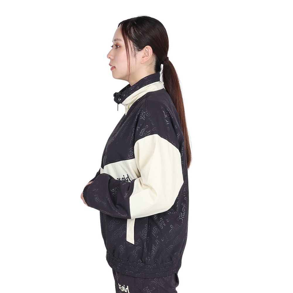 エックスガール（X-gir）（レディース）EMBOSSED WIND UP ジャケット 158246021007-CHARCOAL