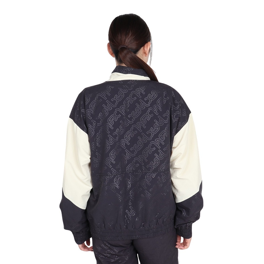 エックスガール（X-gir）（レディース）EMBOSSED WIND UP ジャケット 158246021007-CHARCOAL