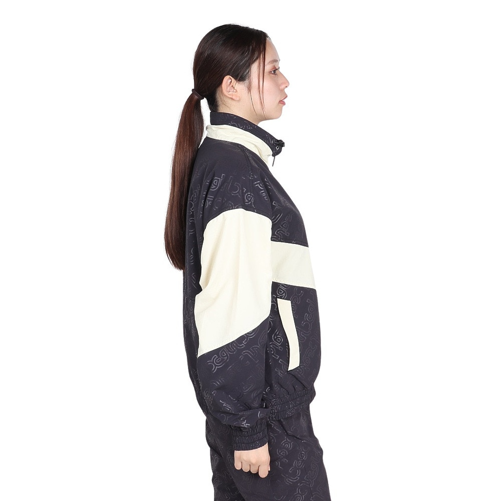 エックスガール（X-gir）（レディース）EMBOSSED WIND UP ジャケット 158246021007-CHARCOAL