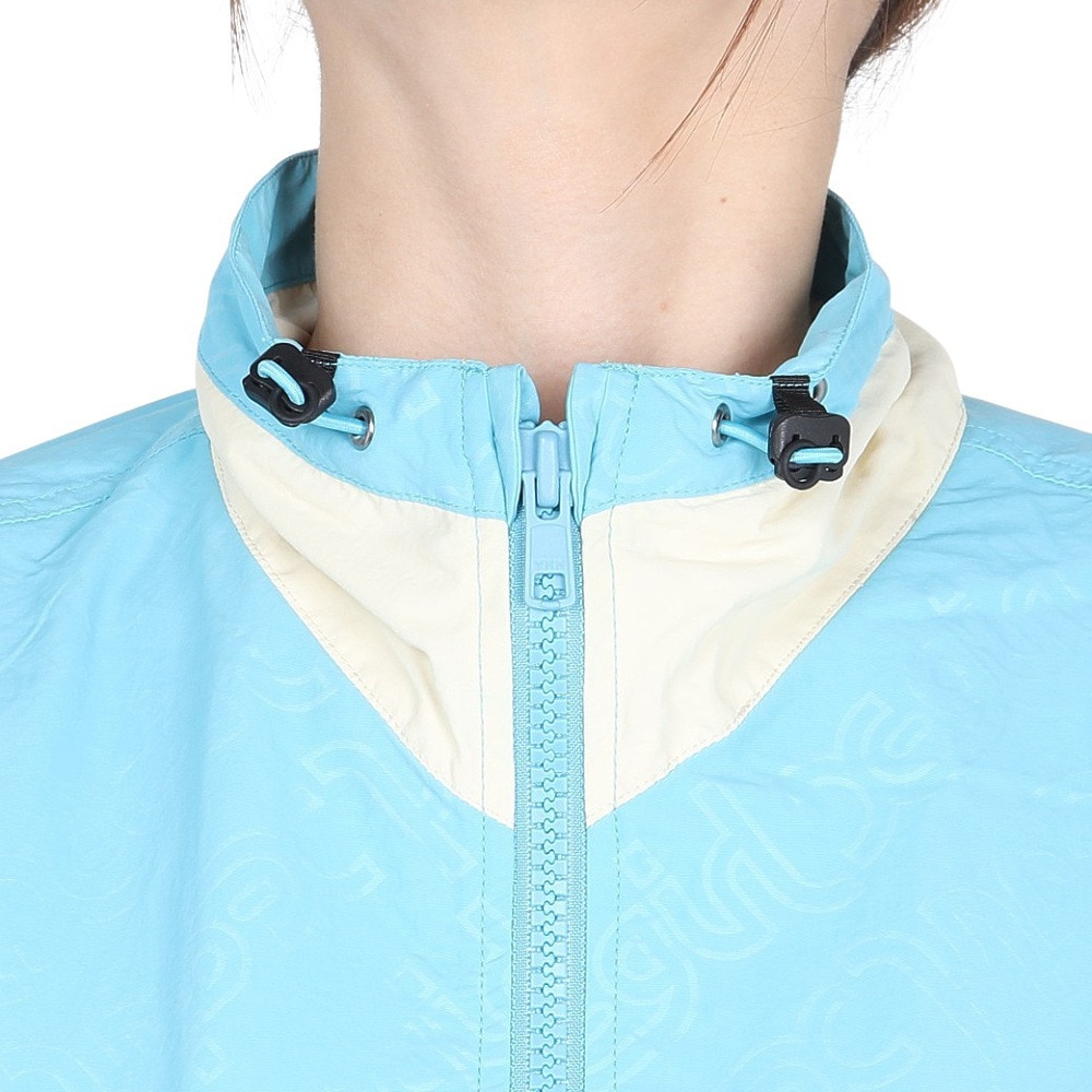 エックスガール（X-gir）（レディース）EMBOSSED WIND UP ジャケット 158246021007-LtBLUE