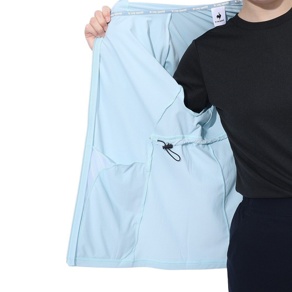 ルコックスポルティフ（lecoqsportif）（レディース）接触冷感UVシャツパーカー LT5SSW20L BL00