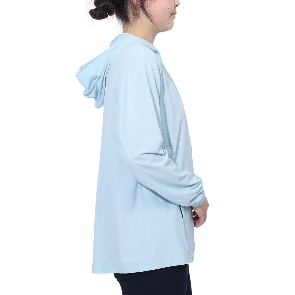 ルコックスポルティフ（lecoqsportif）（レディース）接触冷感UVシャツパーカー LT5SSW20L BL00