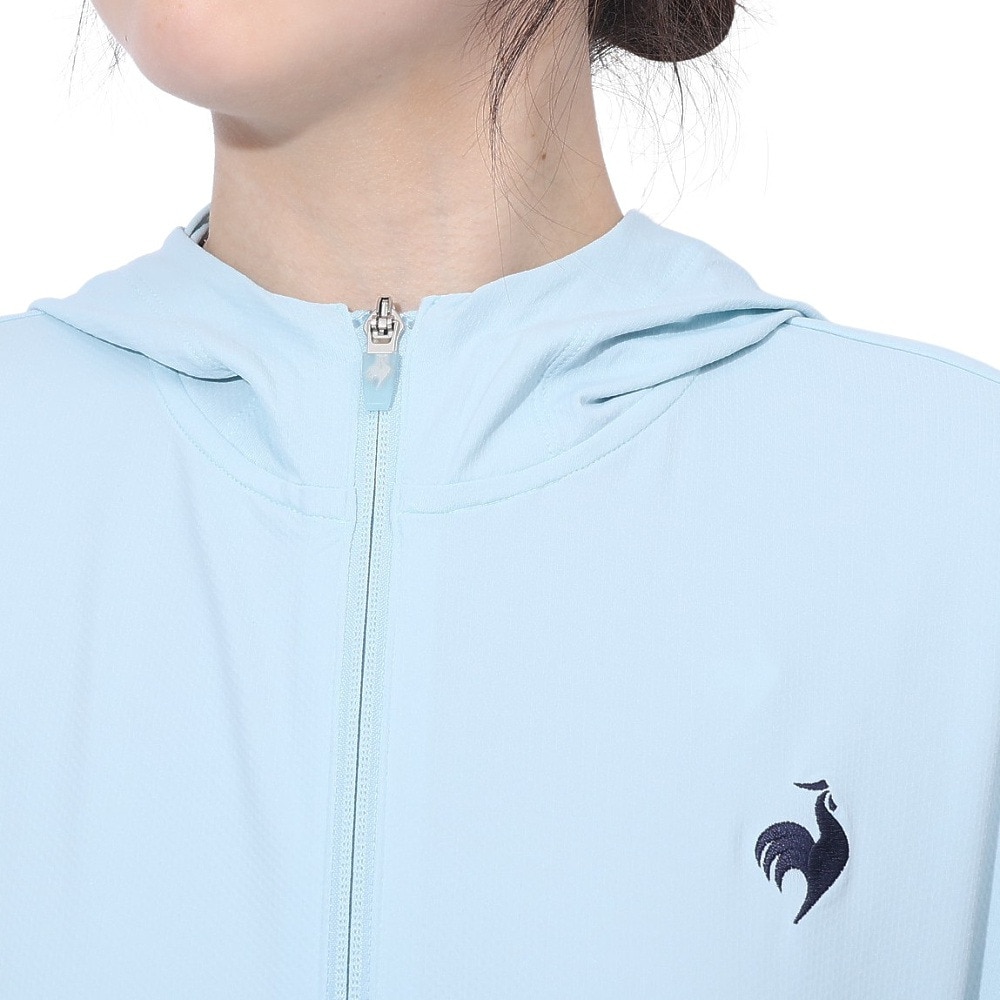 ルコックスポルティフ（lecoqsportif）（レディース）接触冷感UVシャツパーカー LT5SSW20L BL00