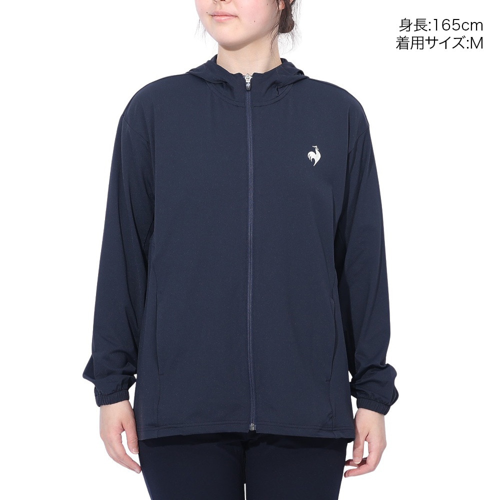 ルコックスポルティフ（lecoqsportif）（レディース）接触冷感UVシャツパーカー LT5SSW20L NV00
