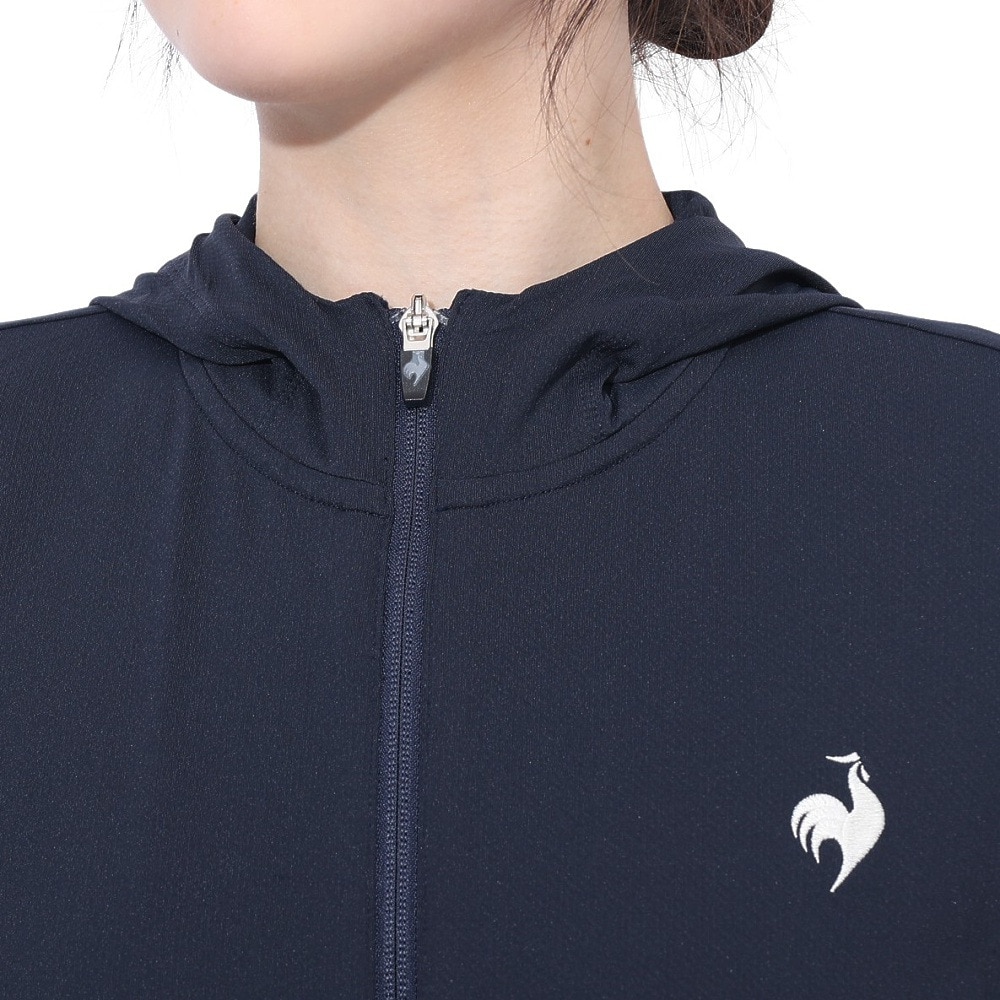 ルコックスポルティフ（lecoqsportif）（レディース）接触冷感UVシャツパーカー LT5SSW20L NV00