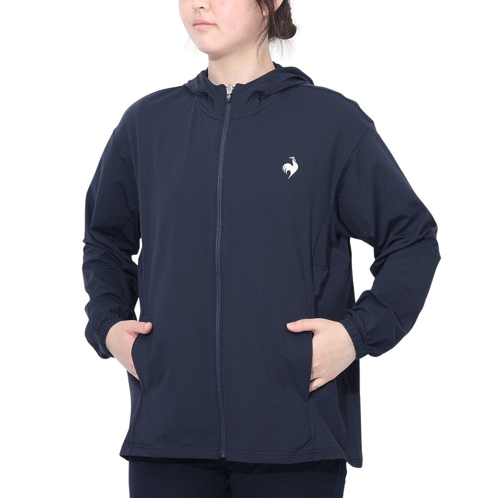 ルコックスポルティフ（lecoqsportif）（レディース）接触冷感UVシャツパーカー LT5SSW20L NV00