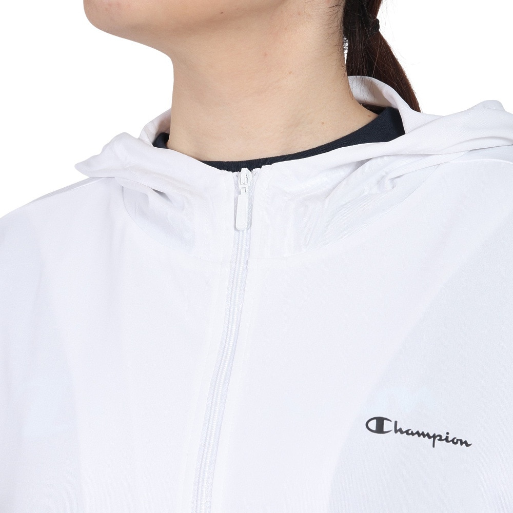 チャンピオン（CHAMPION）（レディース）C VAPOR ジップフーデッドシャツ CW-BS401 010